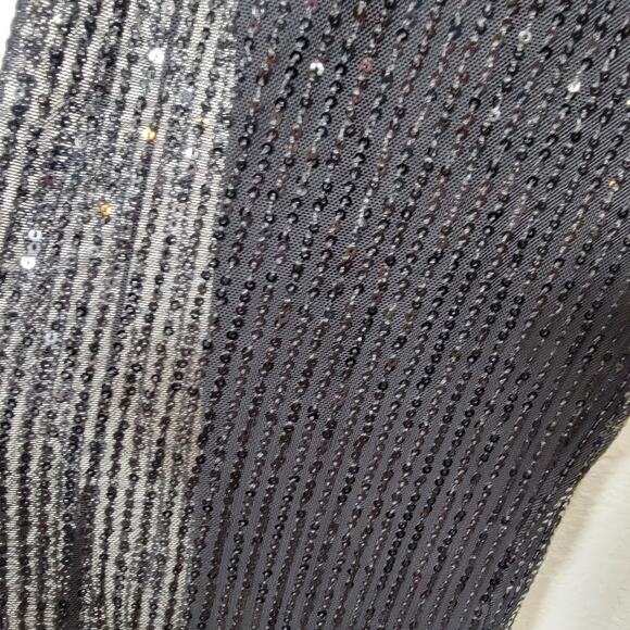 GiGio Black Sequin Joggers M Pants Sparkle Discocore Glam Lined Medium - Picture 9 of 13